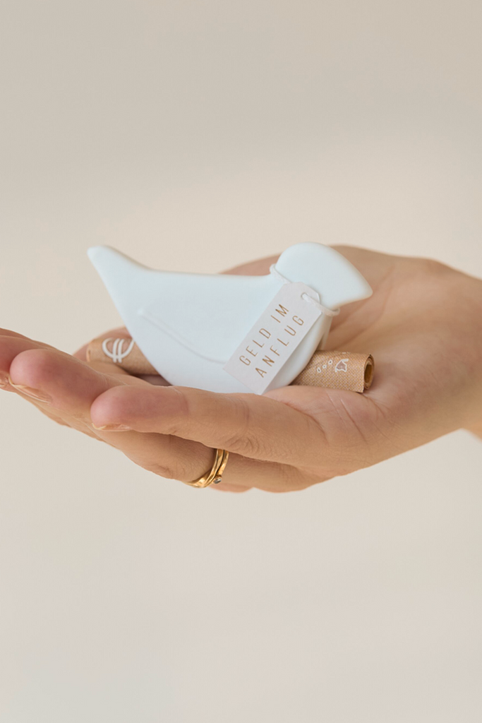 Kleine Aufmerksamkeit - Vogel "Geld im Anflug" - PET Box - 18158 - Räder Design-dquadrat