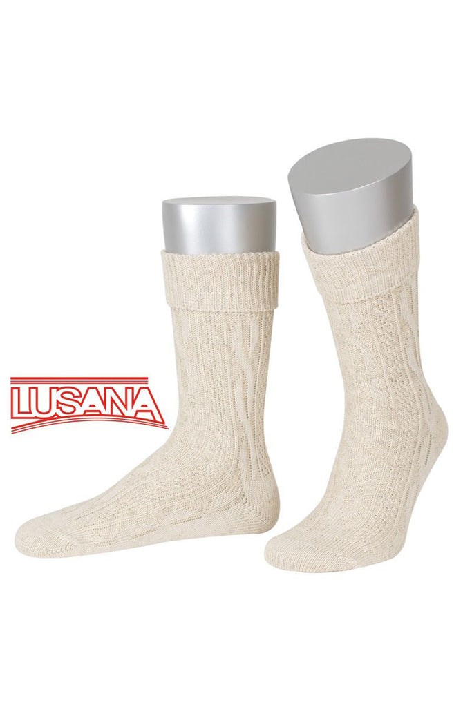 LN3599-75-Trachtensocke-Umschlag-Schoppersocke-beige j.Dirks
