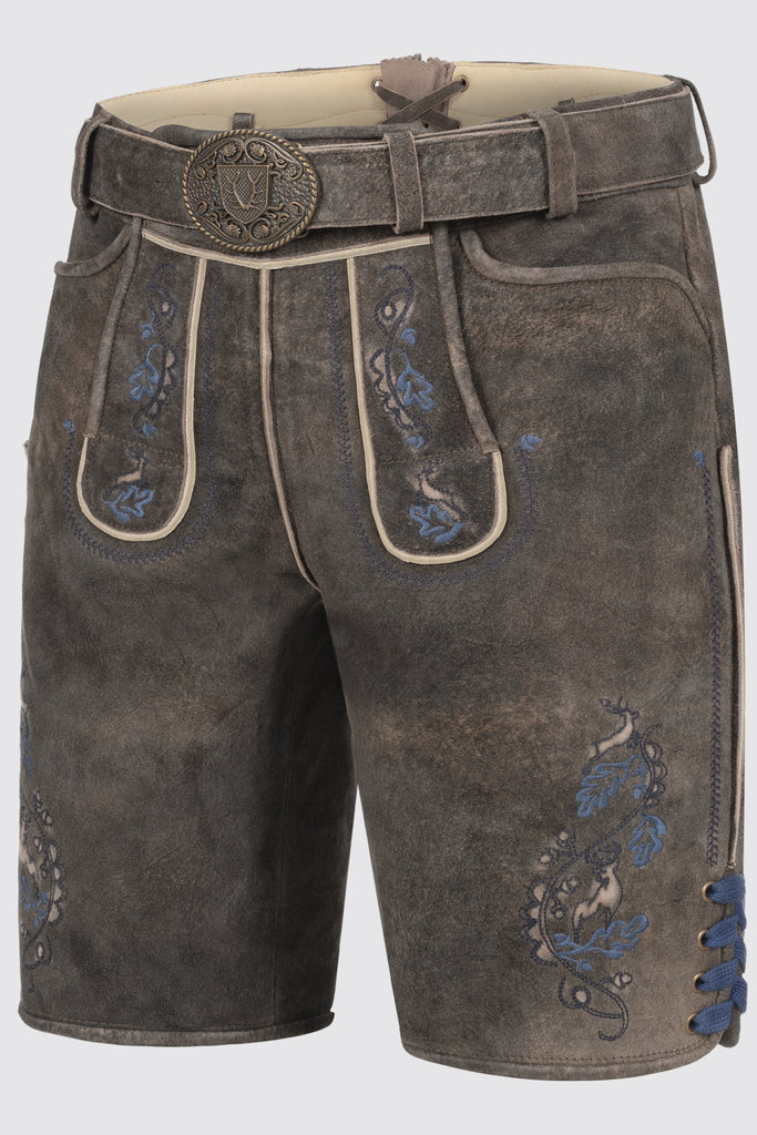 Herren Lederhose VASILI mit Gürtel - Krüger Buam - 962670-000-0076-dquadrat