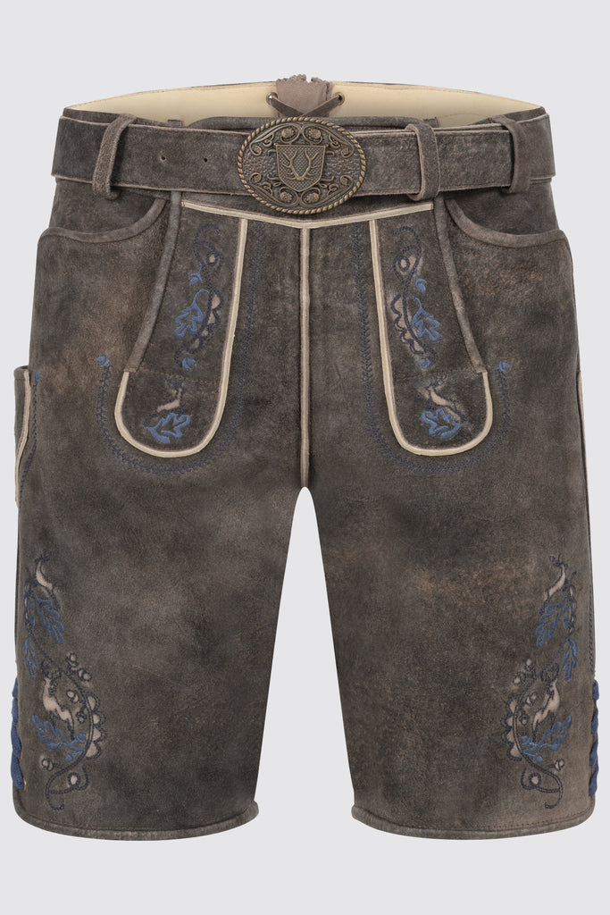Herren Lederhose VASILI mit Gürtel - Krüger Buam - 962670-000-0076-dquadrat