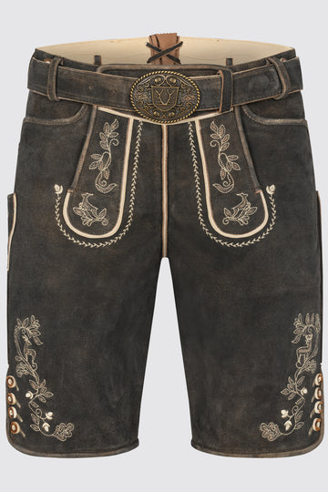 Herren Lederhose ARENDT mit Gürtel - Krüger Buam - 961070-000-0076-dquadrat