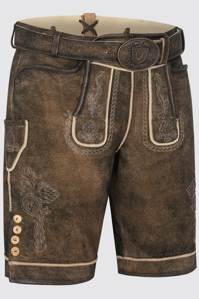 Herren Lederhose WARIS mit Gürtel - Krüger Buam - 961470-000-0007-dquadrat