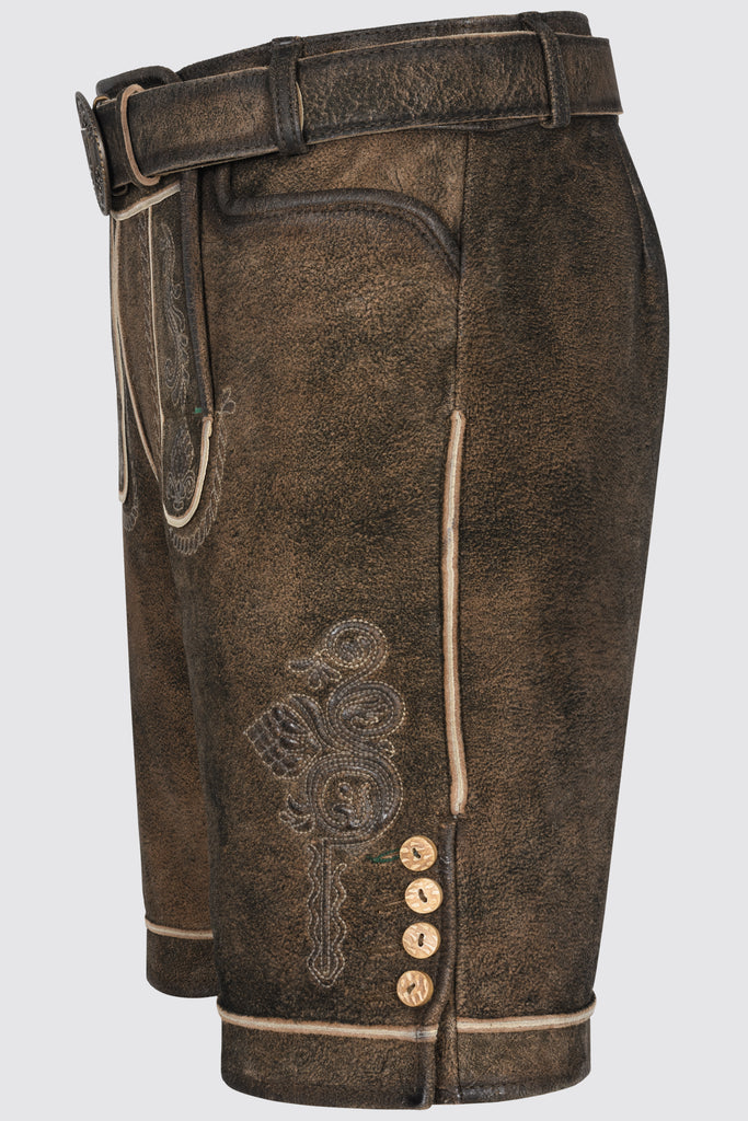 Herren Lederhose WARIS mit Gürtel - Krüger Buam - 961470-000-0007-dquadrat