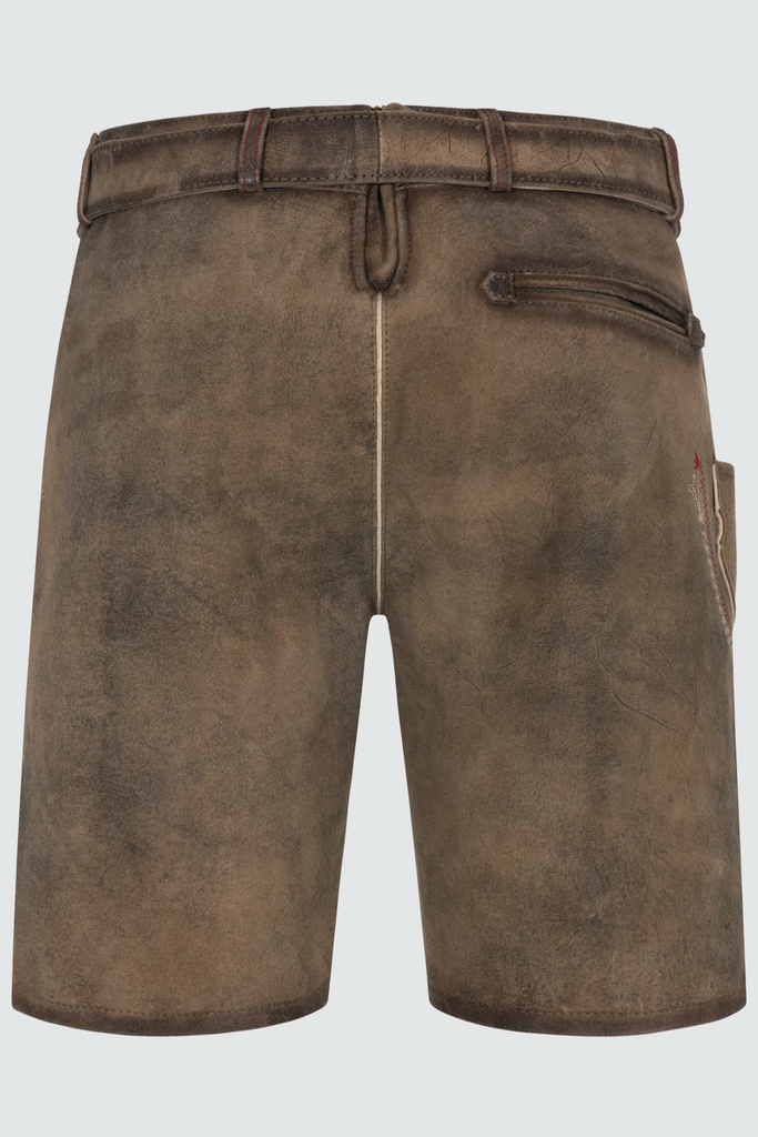 Lederhose FANKERL mit Gürtel - 666070-000-0007 - Krüger x Tream - Herren Lederhose