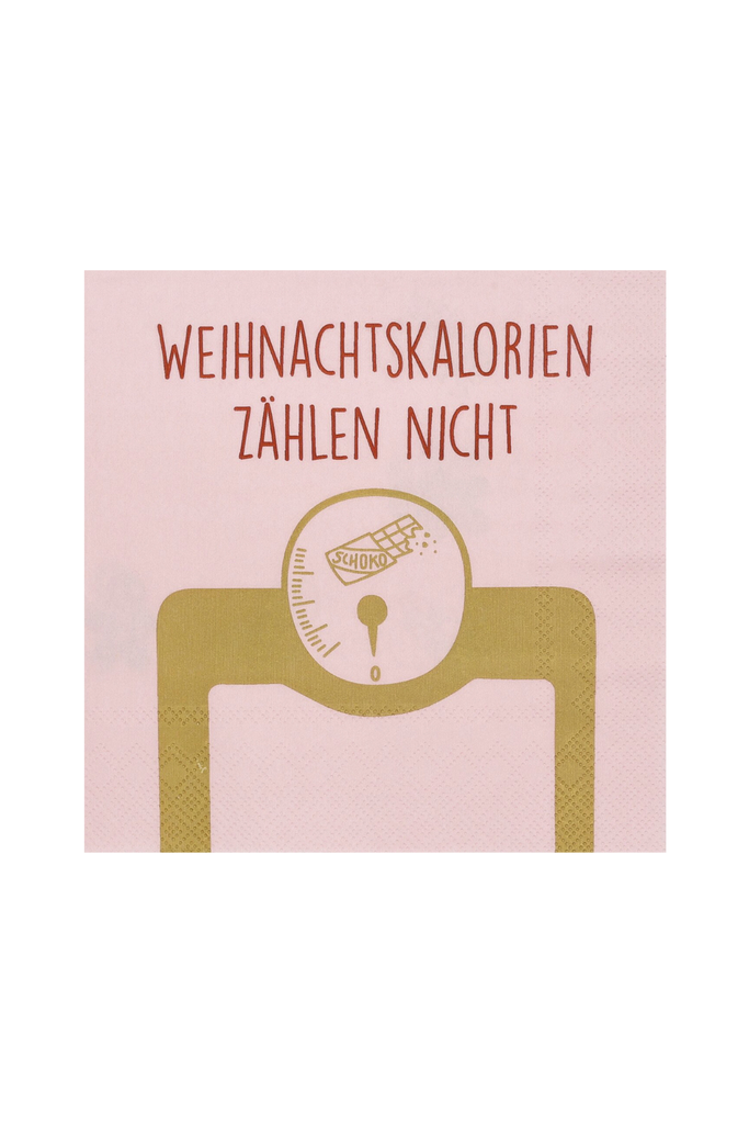 Lunchservietten "Weihnachtskalorien..." 33x33 - 92828 - Räder Design-dquadrat