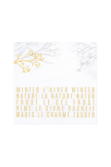 Lunchservietten "Winter 3 sprachig" - 92351 - Räder Design-dquadrat