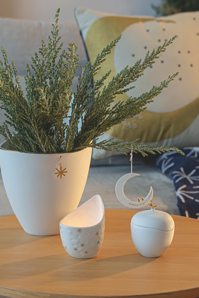 Nachthimmel Mond Hänger "Christmas magic is in the air"- 92696 - Räder Design - Weihnachtsbaumschmuck-dquadrat