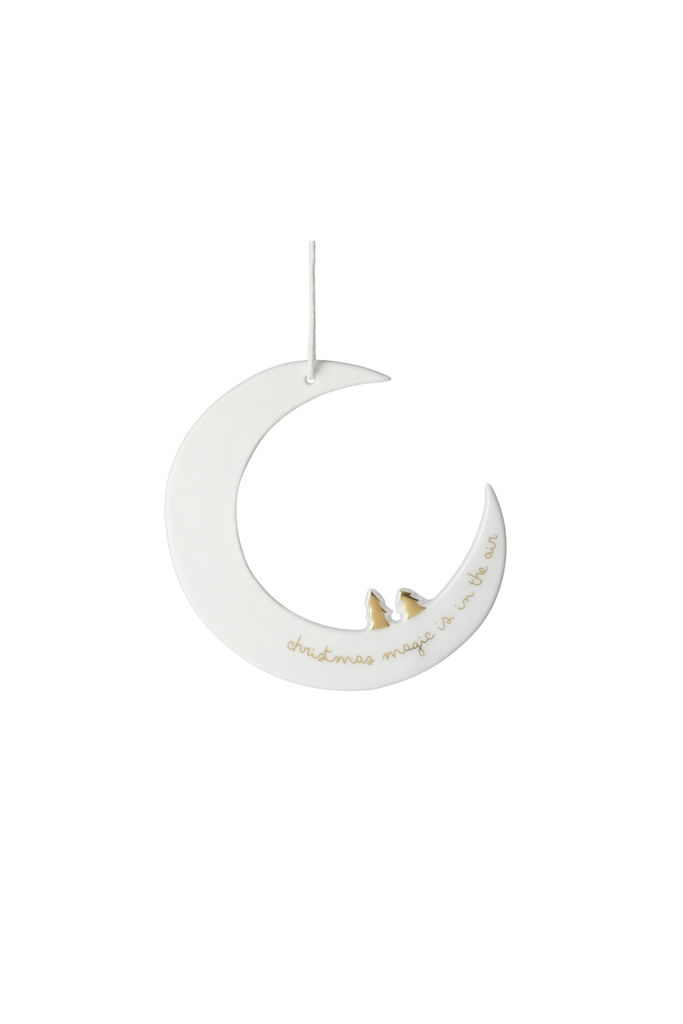 Nachthimmel Mond Hänger "Christmas magic is in the air"- 92696 - Räder Design - Weihnachtsbaumschmuck-dquadrat