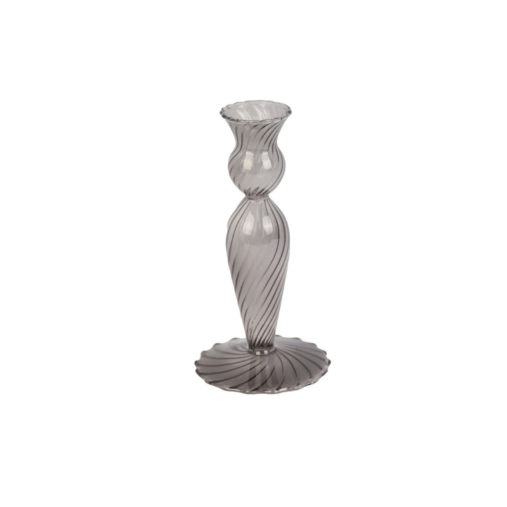 PT3729BK Kerzenständer Candle Holder Swirl Schwarz present time