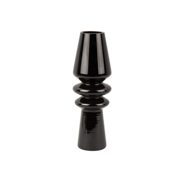 PT3932BK Vase Sparkle Cone Glass present time 