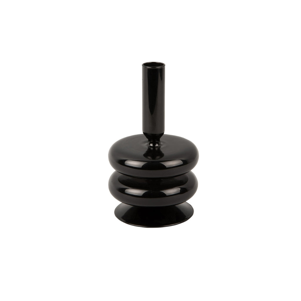 PT3933BK Kerzenhalter Candle Holder Sparkle Double Ring Schwarz present time