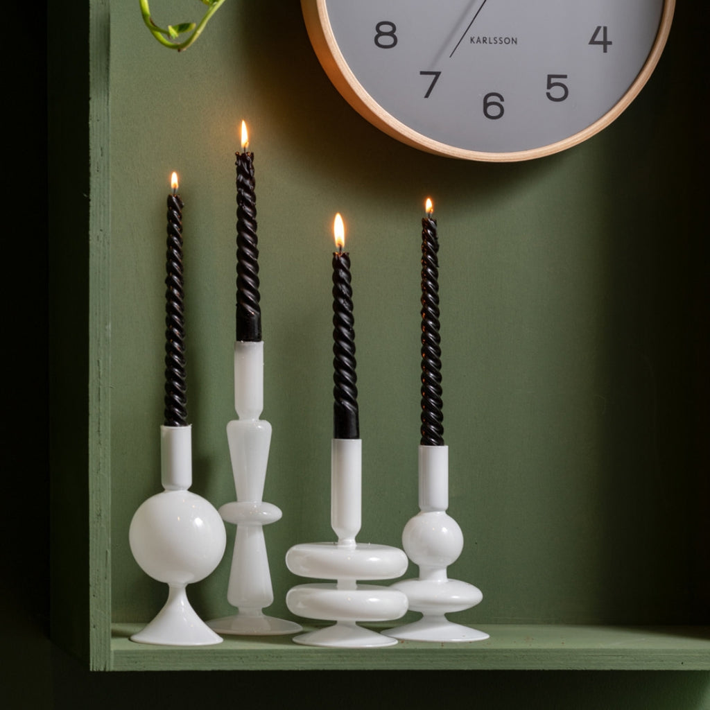 PT3933WH Kerzenhalter Candle Holder Sparkle double Ring Present Time
