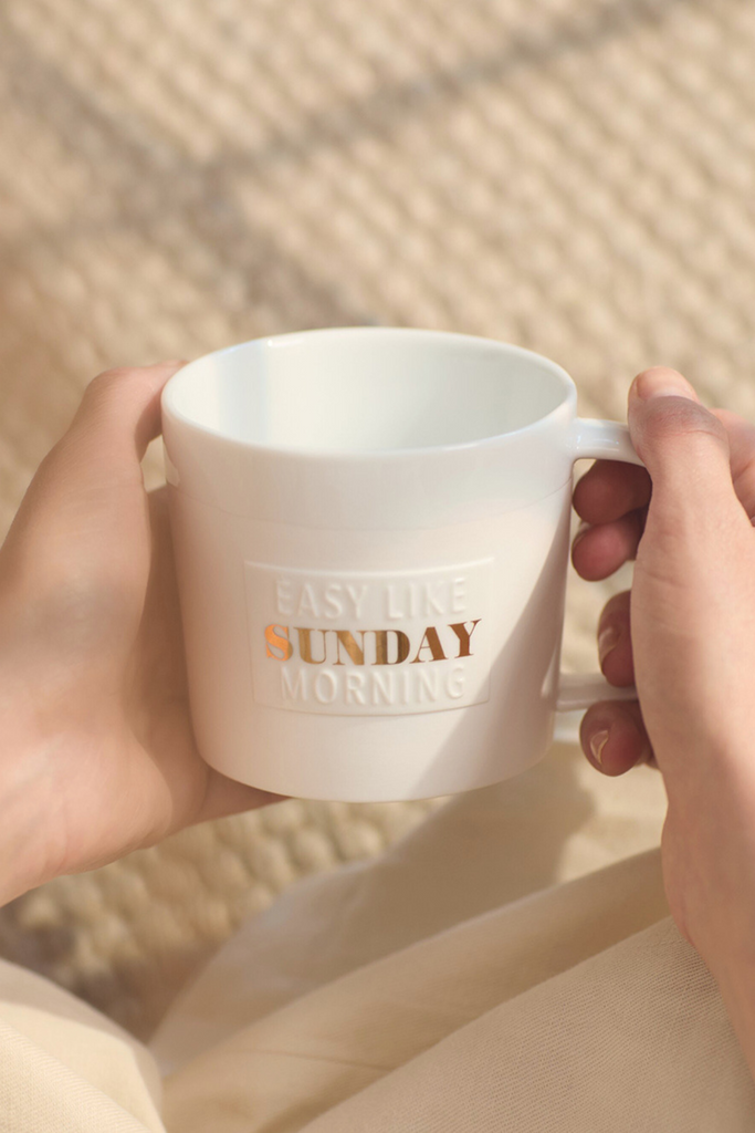 Poesietasse "Easy like sunday morning" - 17703 - Räder Design-dquadrat