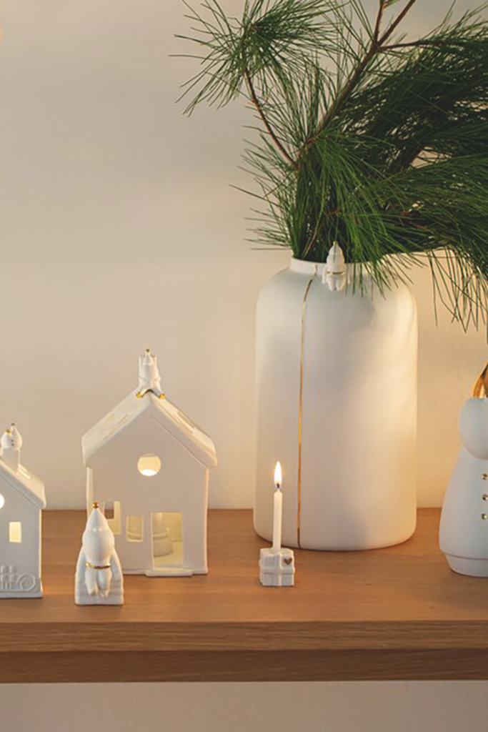 Porzellangeschichten Santa - Vase Winterblumen - 92640 - Räder Design-dquadrat