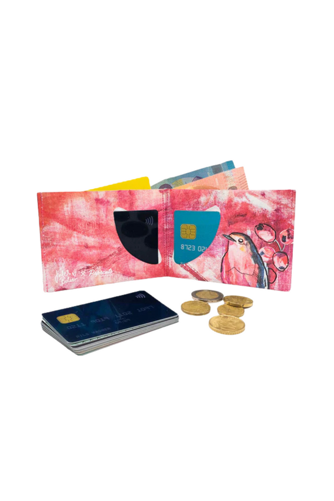 RFID Portemonnaie - Geldbeutel - Curious Redbreast - Jules Boho Koop - Paprcuts