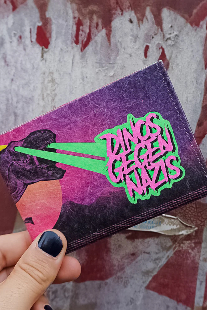 RFID Portemonnaie - Geldbeutel - Dinos gegen Nazis - Paprcuts