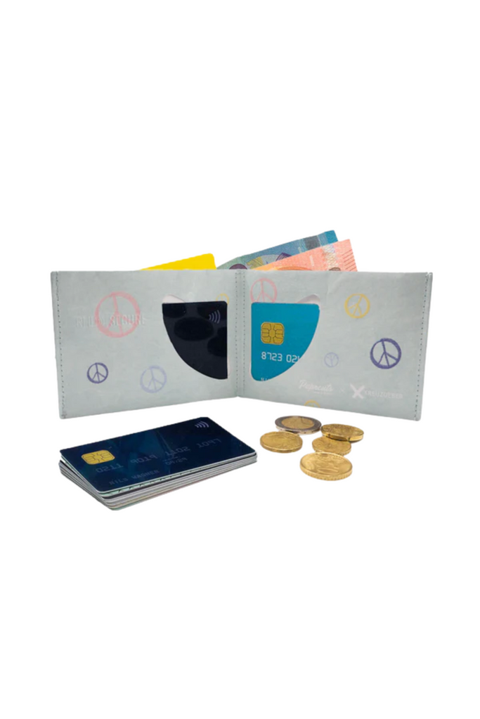 RFID Portemonnaie - Geldbeutel - No War - Kreuzueber Koop - Paprcuts