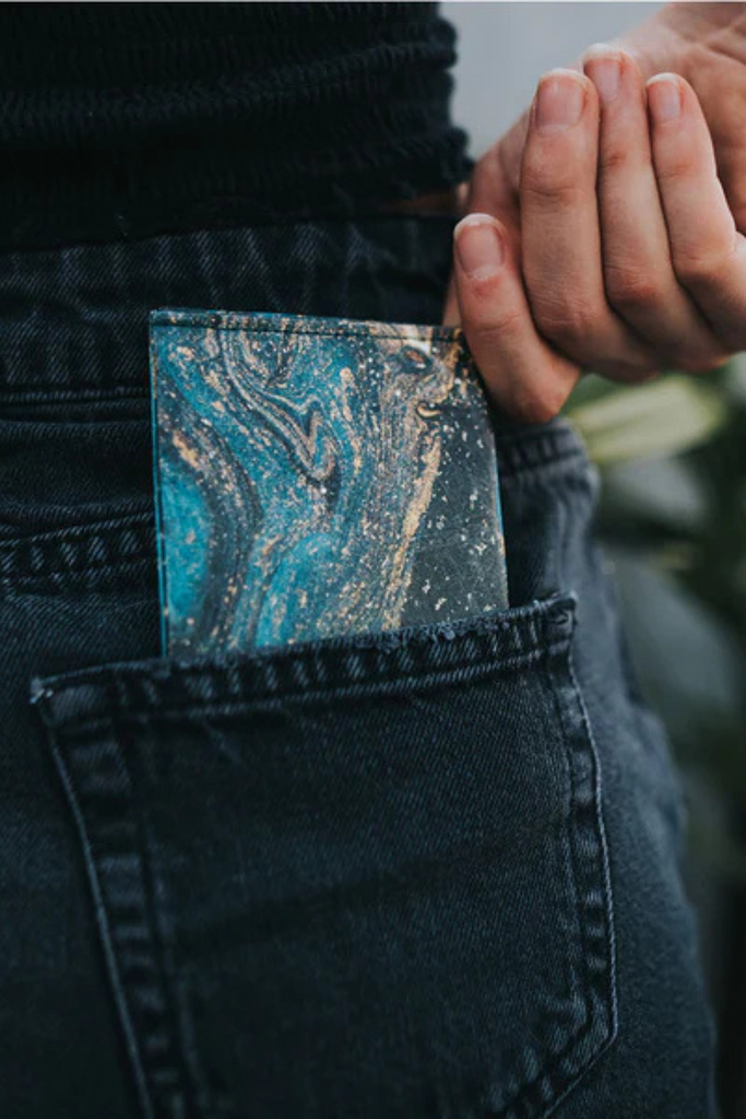 RFID Portemonnaie - Geldbeutel - Saphire Marble - Paprcuts