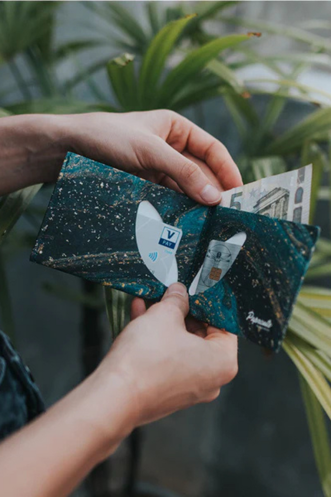 RFID Portemonnaie - Geldbeutel - Saphire Marble - Paprcuts