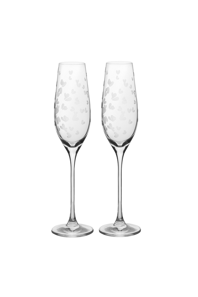 Sektglas - 2er Set - HOCHZEIT HERZEN 18140 - Räder Design - Wohnen