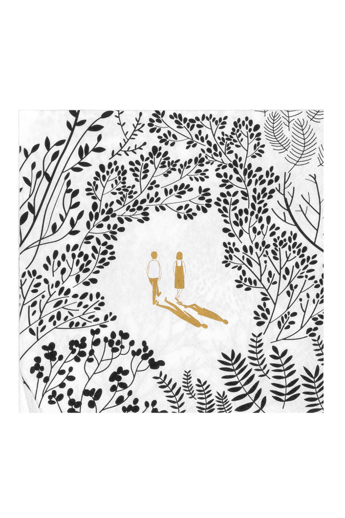 Serviette 33x33cm, Parkspaziergang - BG AUSZEIT - Räder Design - Küche