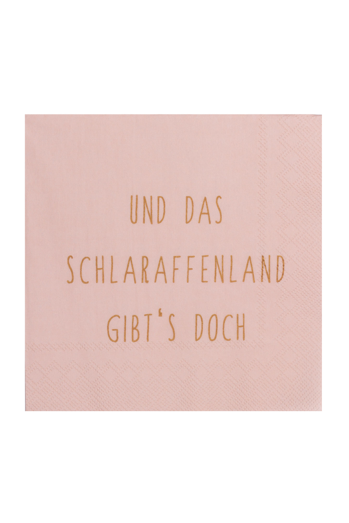 Serviette 33x33cm, Und das Schlaraffenland gibts doch - 17406 - Räder Design - Küche