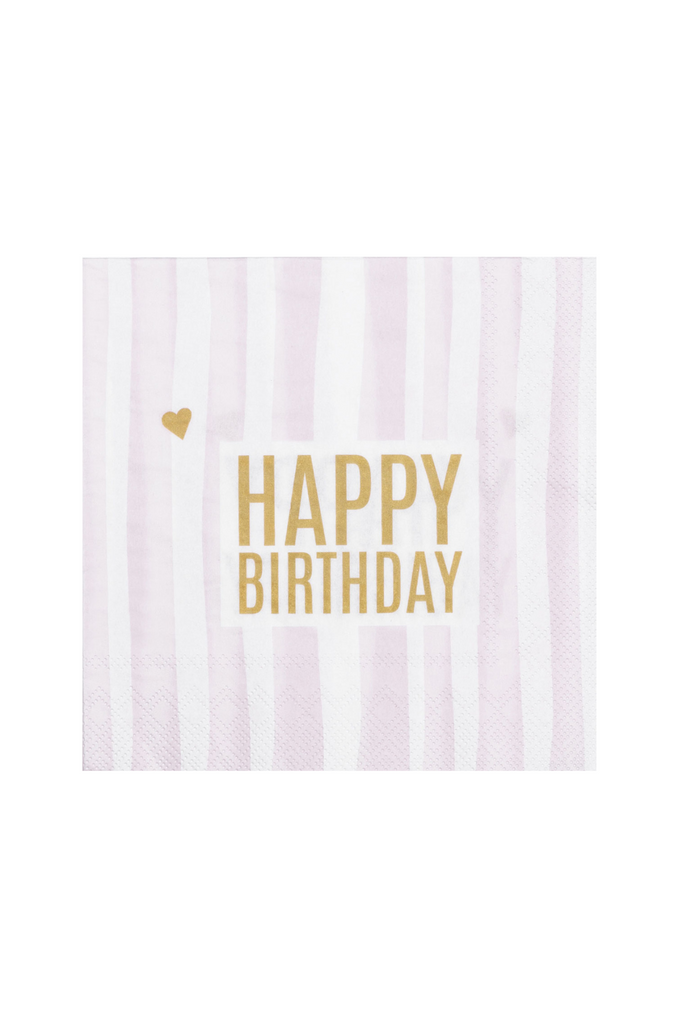 Serviette 33 x 33 cm Happy Birthday - 17956 - Räder Design-dquadrat