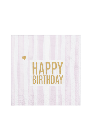 Serviette 33 x 33 cm Happy Birthday - 17956 - Räder Design-dquadrat