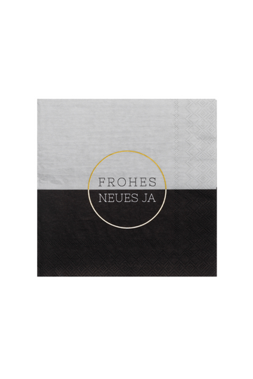 Serviette 33x33cm - Frohes neues Jahr - 92435 - Räder Design-dquadrat