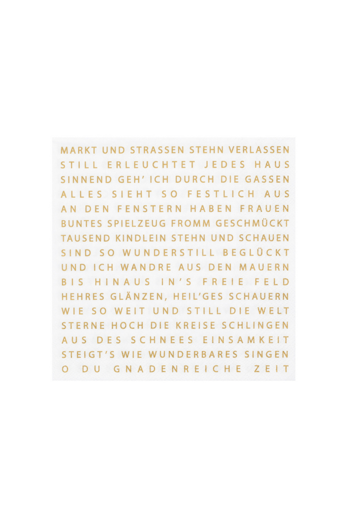 Serviette 33x33cm - Weihnachtsgedicht - 92436 - Räder Design-dquadrat
