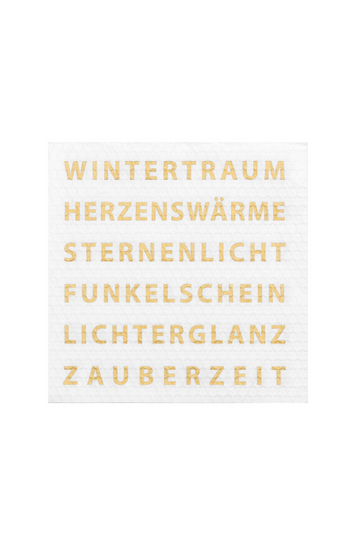 Serviette 33x33cm - Wintertraum - 92433 - Räder Design-dquadrat