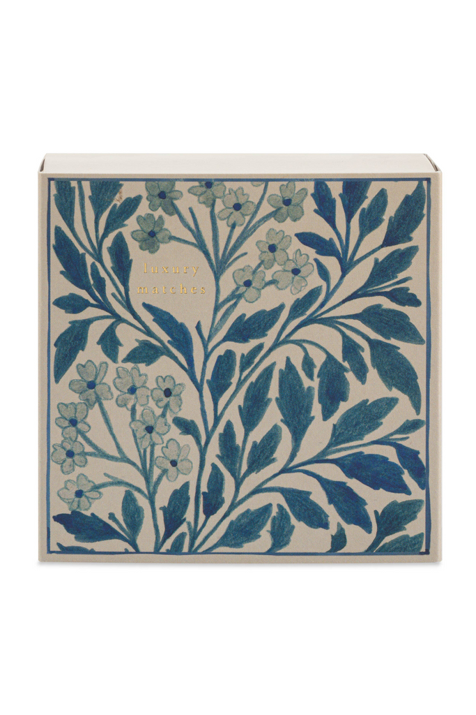 Sicherheitsstreichhölzer - Blaues Blumenmuster - Archivist Gallery - Europe - Quadratisch-dquadrat