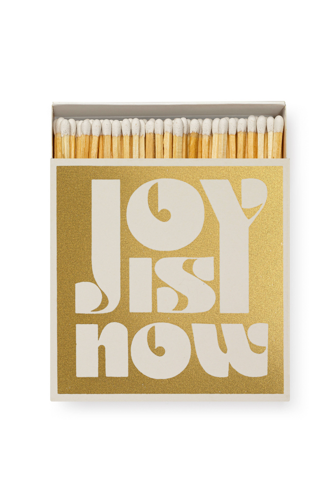 Sicherheitsstreichhölzer - Joy is Now (Gold) - Archivist Gallery - Quadrat -dquadrat