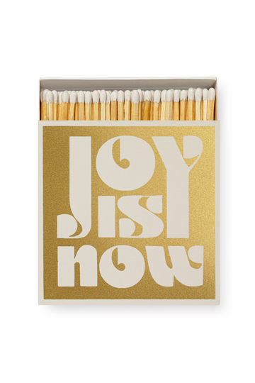 Sicherheitsstreichhölzer - Joy is Now (Gold) - Archivist Gallery - Quadrat -dquadrat