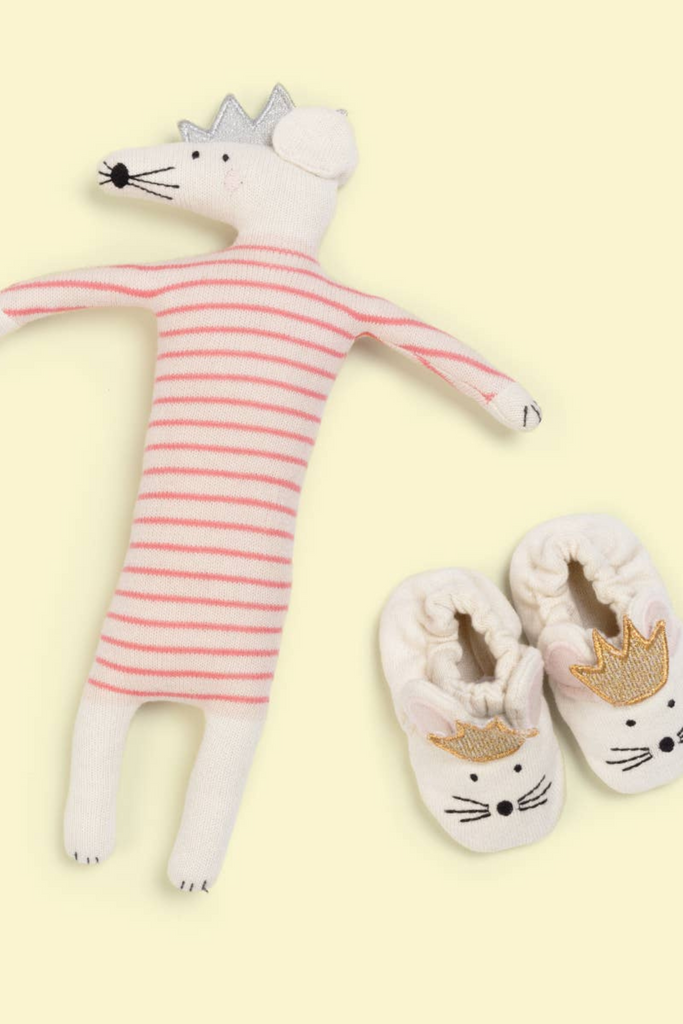 Stofftier aus Baumwolle - gestrickt - Party-Maus - Sophie Home