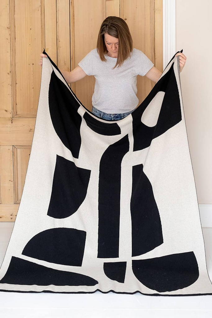 Strickdecke aus Baumwolle - Bruten Mono - Sophie Home - Wohnen