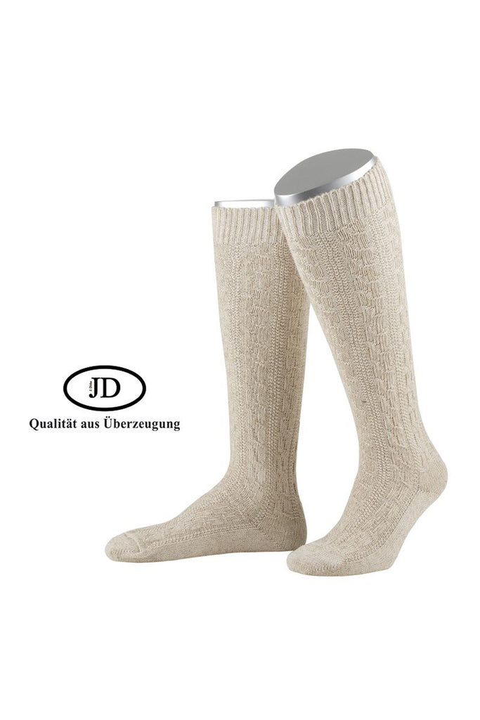 Trachtensocken beige Kniebund j.dirks