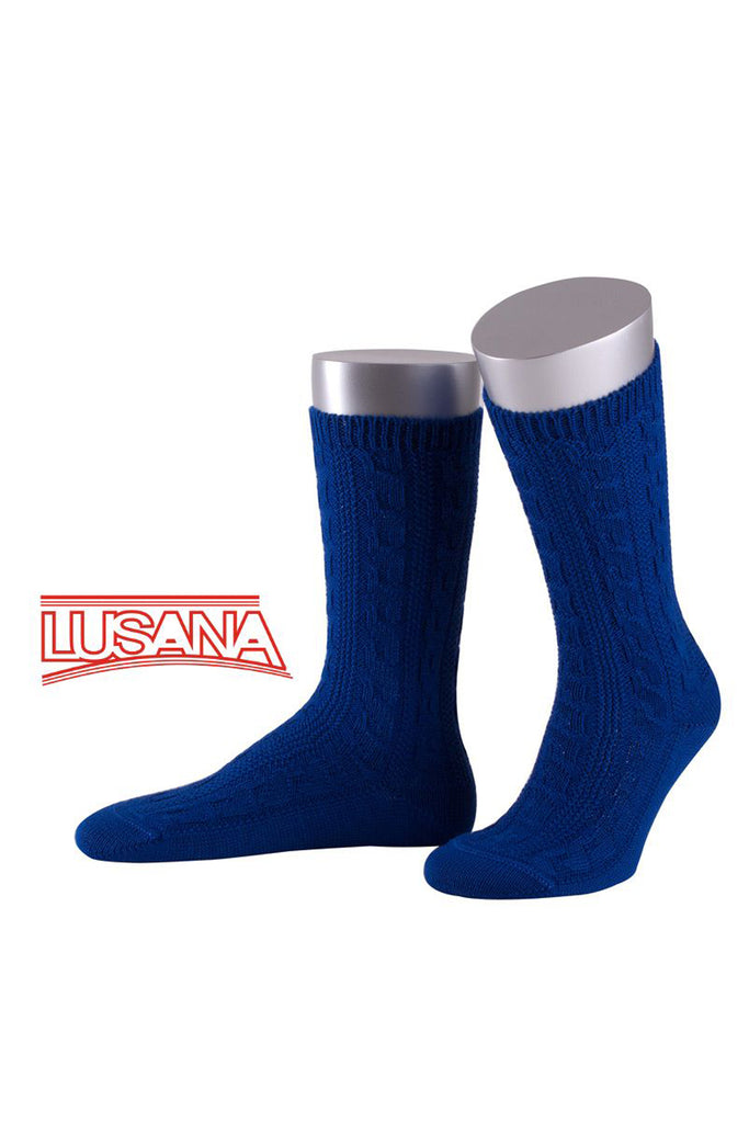 Trachtensocke - Handgekettelte Spitze - Farbe Trachtenbraun - L5697-dquadrat