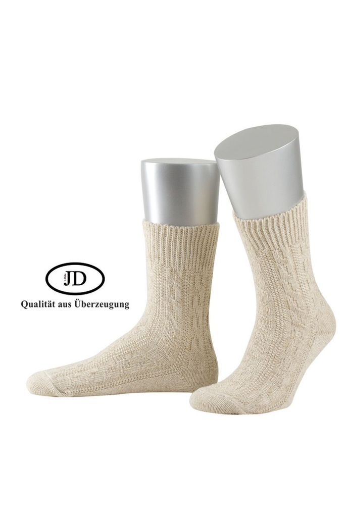 Trachtensocken - Schoppersocke - T1S.75 - Beige-dquadrat