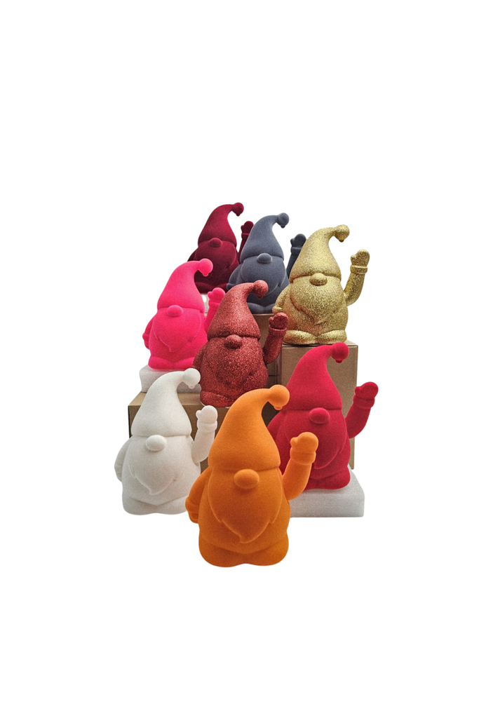 Winke Wichtel - dunkelgrau - Flock - Kunststoff 12x17 - 41059 - AM Design - Weihnachten-dquadrat