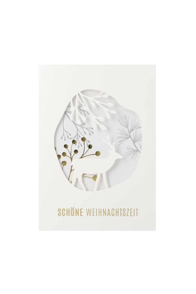 Winterzauber Karte "Schöne Weihnachtszeit" - 92792 - Räder Design-dquadrat