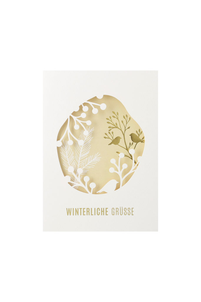 Winterzauber Karte "Winterliche Grüße" - 92793 - Räder Design-dquadrat