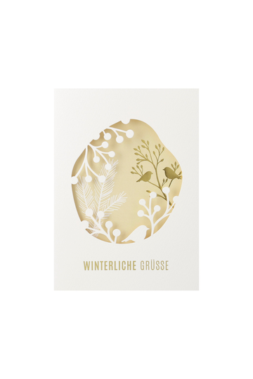Winterzauber Karte "Winterliche Grüße" - 92793 - Räder Design-dquadrat