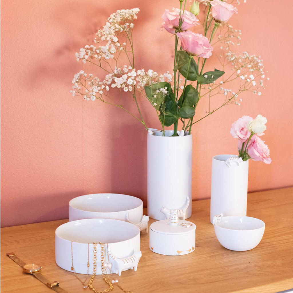 Schale Katze Porzellan Porzelangeschichten Räder Design