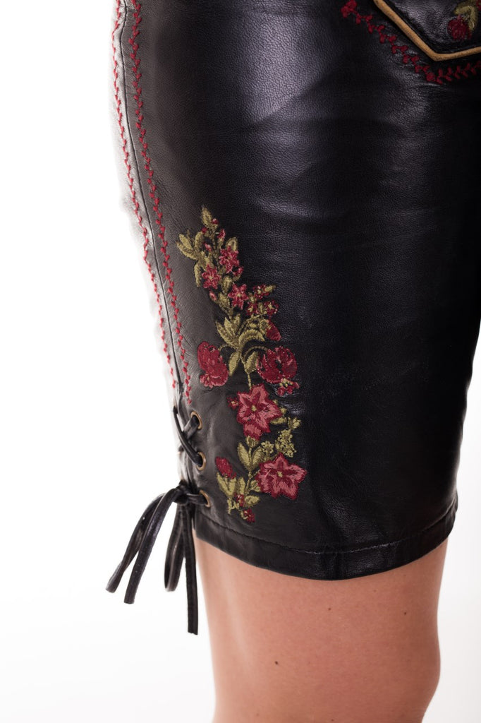 Damen Lederhose - Modell VENEZIA - Krüger Collection - Bermuda - 022369-0-0004