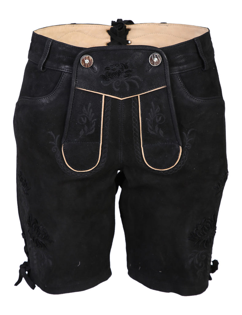 Damen Lederhose - Modell AYLIN - Krüger Collection - Bermuda - 028331-0-0004