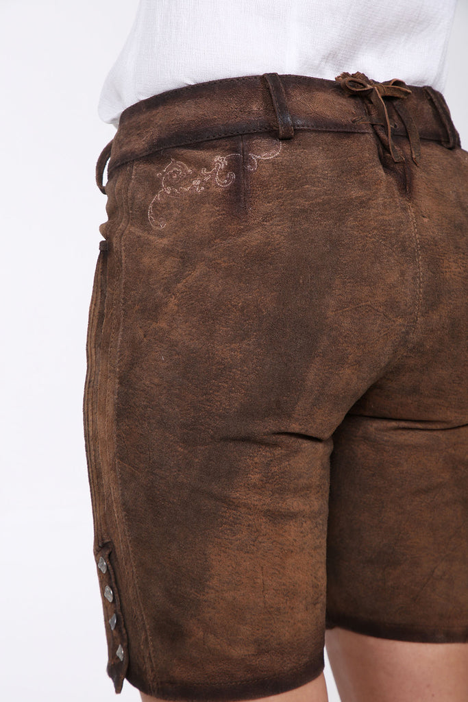 Damen Lederhose - Modell COLEEN - Krüger Collection - Bermuda - 029334-0-0076