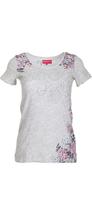Damen T-Shirt - Modell WILDE ROSE - Krüger Madl - 035245-0-0015