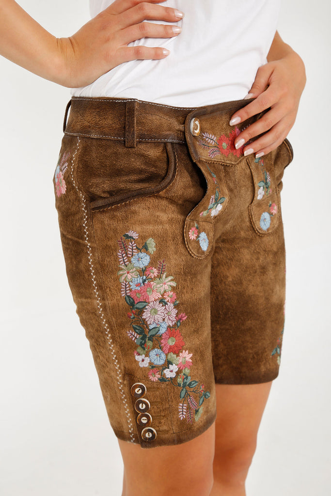 Damen Lederhose - Modell SOLEA - Krüger Madl - Bermuda - 035364-0-0007