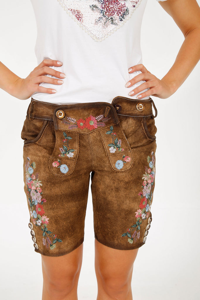 Damen Lederhose - Modell SOLEA - Krüger Madl - Bermuda - 035364-0-0007
